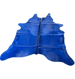 PEAU DE VACHE TEINTEE BLEU...
