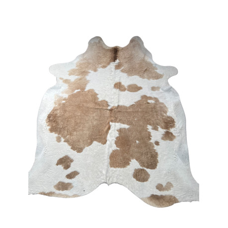 DARK BROWN AND WHITE COW-HIDE 534