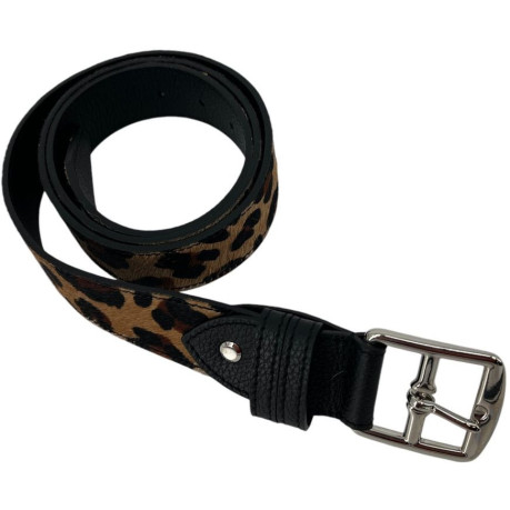 CEINTURE LEOPARD-NOIR