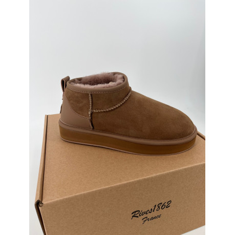 BOOTS ULTRA MINI SEMELLES COMPENSEES CRÊPE