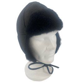 SHEEPSKIN FUR HAT - Oak Suede, Cognac Suede or Waxed Brown