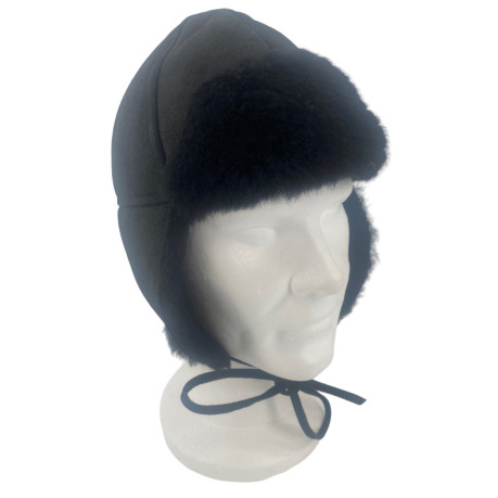 SHEEPSKIN FUR HAT - Oak Suede, Cognac Suede or Waxed Brown