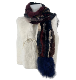 REX RABBIT AND FOX FUR SCARF