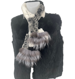 REX RABBIT FUR SCARF