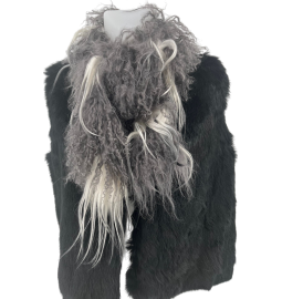 TIBET LAMBSKIN and CHINESE GOATSKIN SCARF