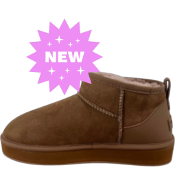 BOOTS ULTRA MINI SEMELLES COMPENSEES EN CRÊPE