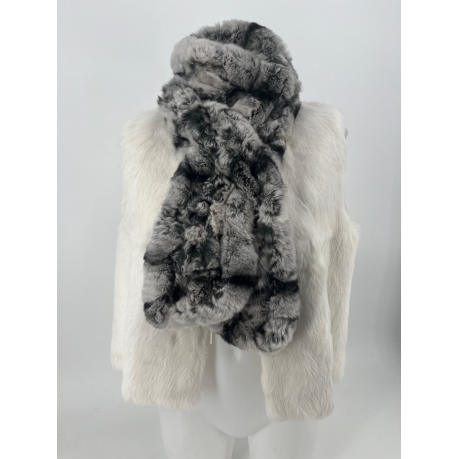 ECHARPE LAPIN REX A SECTIONS