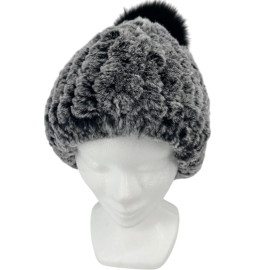 BONNET LAPIN REX - POMPON RENARD