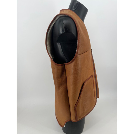 VESTE EN AGNEAU DOUBLE FACE