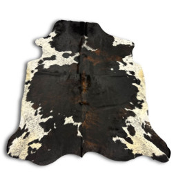 PEAU DE VACHE MARRON ET...