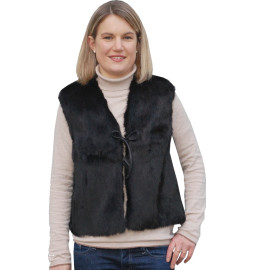 VEST   RABBIT FUR