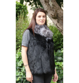 VEST   RABBIT FUR