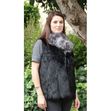 VEST   RABBIT FUR