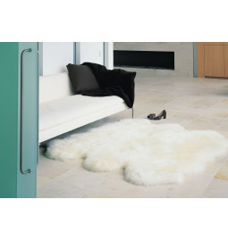 TAPIS SEXTO PEAU DE MOUTON MERINOS Blanc Naturel