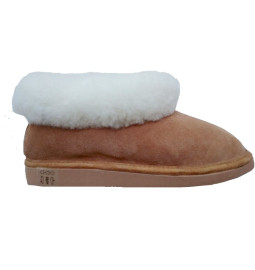 chausson en peau de mouton chaud fourré laine