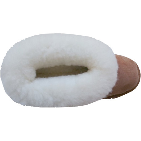 chausson en peau de mouton chaud fourré laine