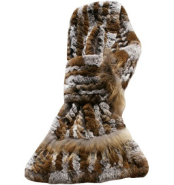 ECHARPE LAPIN REX - RACCOON CAMEL