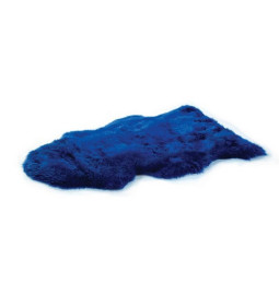 PEAU DE MOUTON MERINOS BLEUE