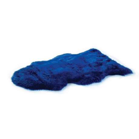 PEAU DE MOUTON MERINOS BLEUE