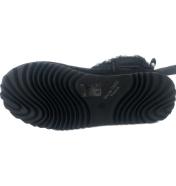 Mini Boots Noeud Agneau Noir