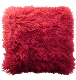 CUSHION TIBETAN LAMBSKIN - One colour