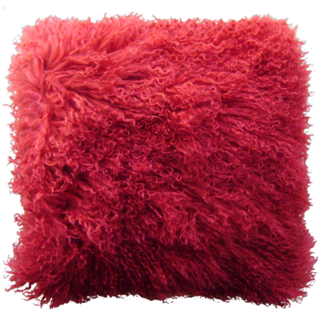 CUSHION TIBETAN LAMBSKIN - One colour