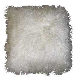 CUSHION TIBETAN LAMBSKIN - One colour