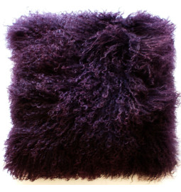 CUSHION TIBETAN LAMBSKIN - One colour