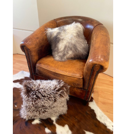 CUSHION TIBETAN LAMBSKIN -...