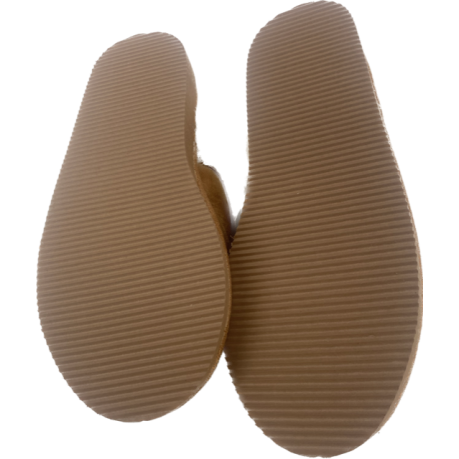 SHEEPSKIN MULE LEA-013 red or brown