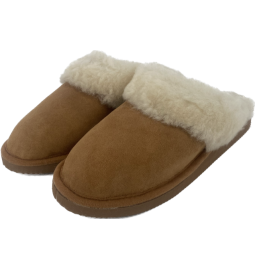 SHEEPSKIN MULE LEA-013 red...
