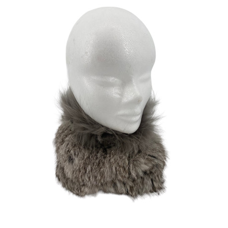 BONNET OU TOUR DE COU EN FOURRURE DE LAPIN