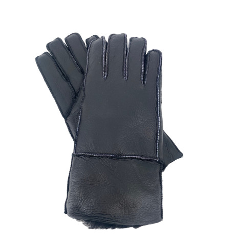 GLOVES IN BLACK LAMBSKIN MIXED