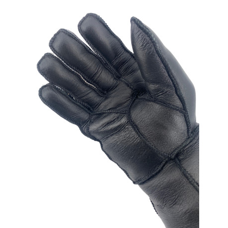GLOVES IN BLACK LAMBSKIN MIXED