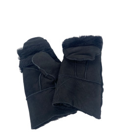 MOUFLES MITAINES NOIRES