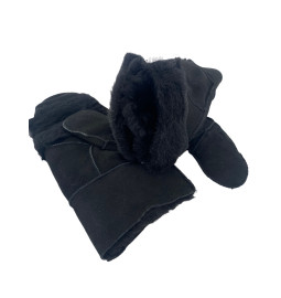 MOUFLES MITAINES NOIRES