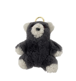 PORTE CLES OURSON GRIS