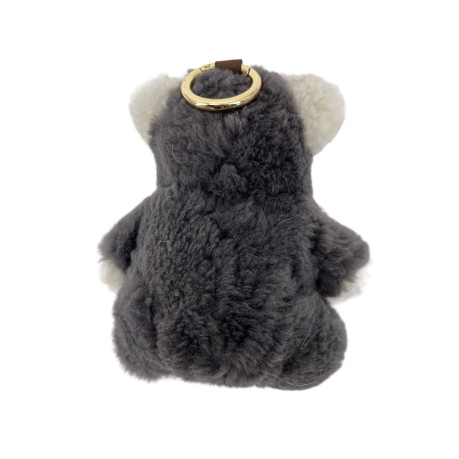 PORTE CLES OURSON GRIS
