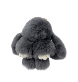 REX RABBIT FUR KEY RING