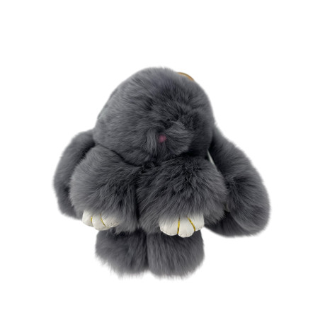 REX RABBIT FUR KEY RING
