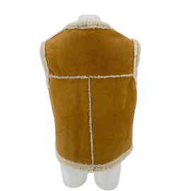 GILET FEMME CUIR AGNEAU LOLA POCHES
