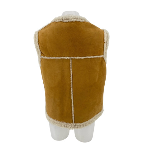 GILET FEMME CUIR AGNEAU LOLA POCHES