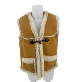 GILET FEMME CUIR AGNEAU LOLA POCHES