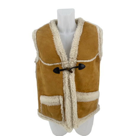 GILET FEMME CUIR POCHES