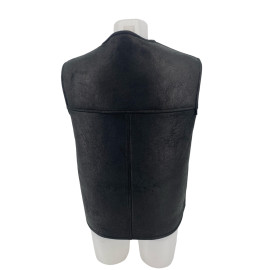 GILET FEMME CUIR AGNEAU LOLA POCHES