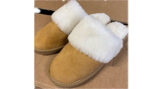 Chaussons Vanuba Oxford - Cuir Et Peau De Mouton - Taille 7,5 UK - Blanc/Écru/Jaune